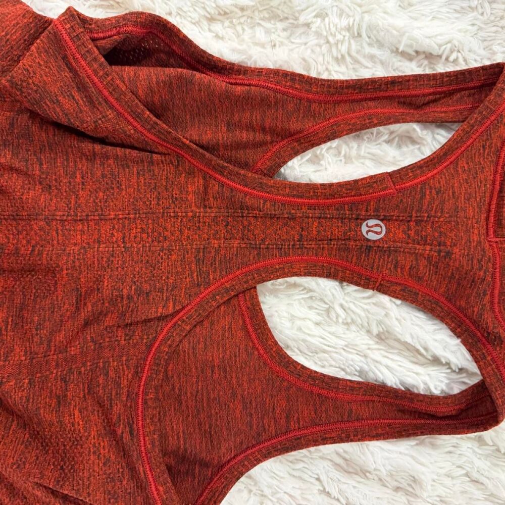 Lululemon Women's Orange and Red Vest